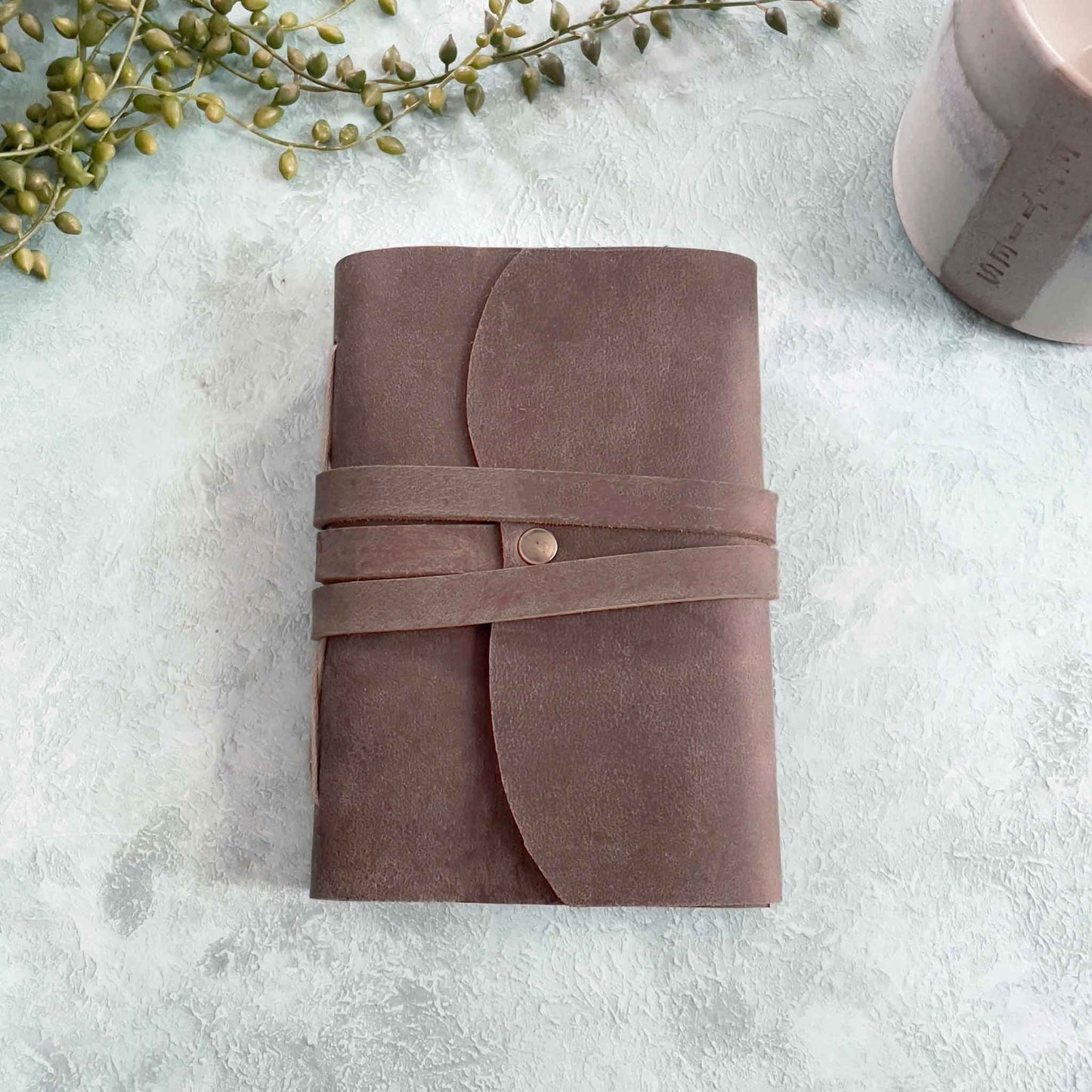 A6 Dark Brown Handmade Leather Notebook